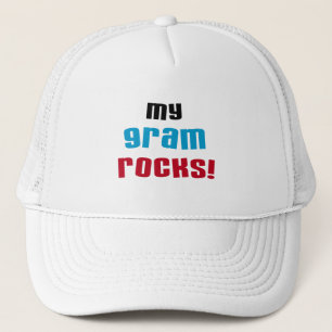 My Gram Rocks T-shirts and Gifts Trucker Hat