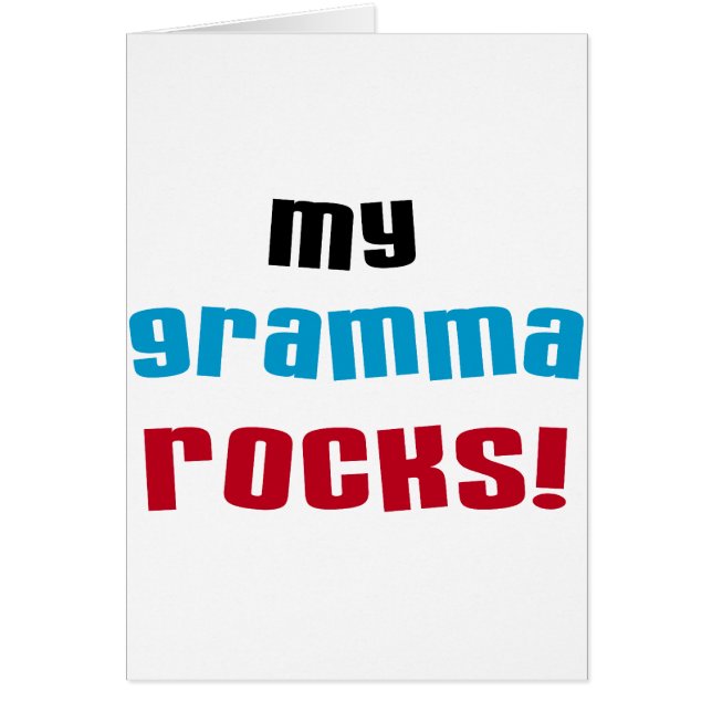 My Gramma Rocks T-shirts and Gifts (Front)