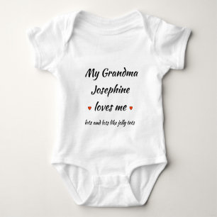 My Grammie loves me Bodysuit, personalised Baby Bo Baby Bodysuit