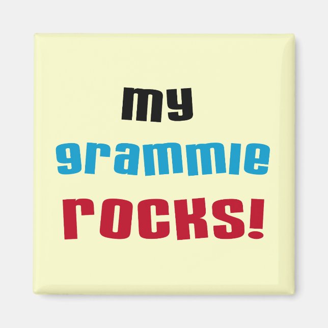 My Grammie Rocks T shirts and Gifts Magnet (Front)