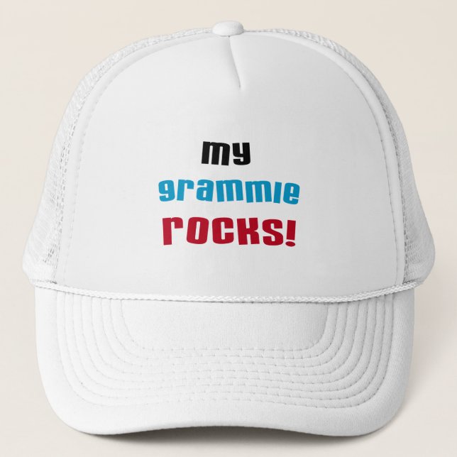 My Grammie Rocks T shirts and Gifts Trucker Hat (Front)