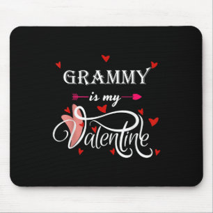My Grammy Is My Valentine Valentines Day Grandson Mouse Pad