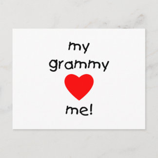 my grammy loves me postcard