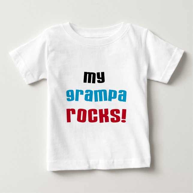 My Grampa Rocks T shirts and Gifts (Front)