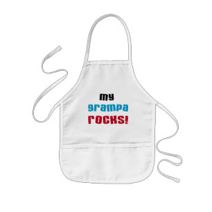 My Grampa Rocks T shirts and Gifts Kids Apron