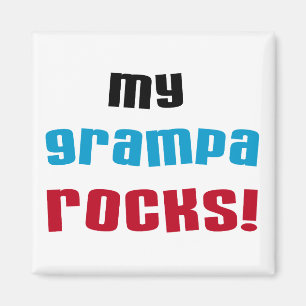 My Grampa Rocks T shirts and Gifts Magnet