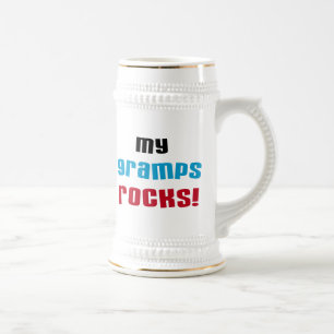 My Gramps Rocks T-shirts and Gifts Beer Stein
