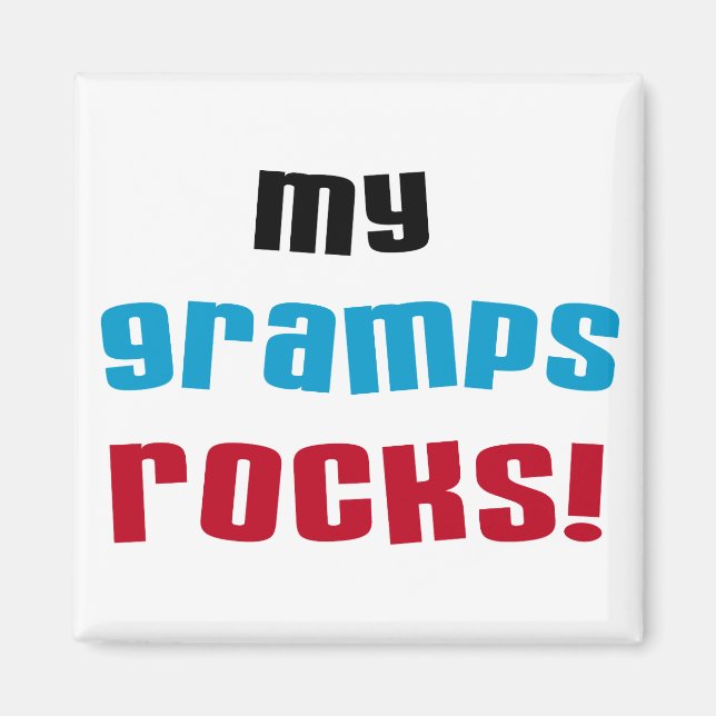 My Gramps Rocks T-shirts and Gifts Magnet (Front)