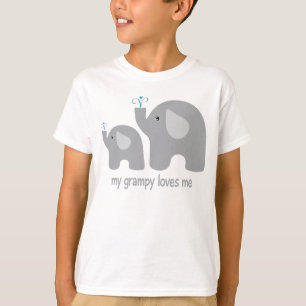 My Grampy Loves Me - Cute Elephant Shirt for Kids