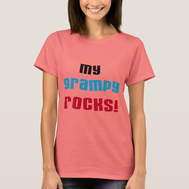 My Grampy Rocks T shirts and Gifts (Front)