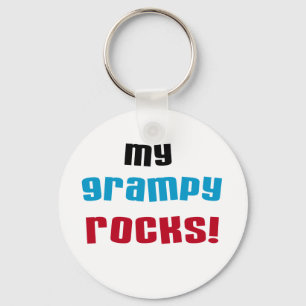 My Grampy Rocks T shirts and Gifts Key Ring