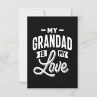 My Grandad is My Love T-shirt Gift