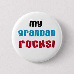 My Grandad Rocks T-shirts and Gifts 6 Cm Round Badge