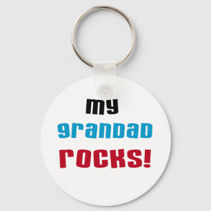 My Grandad Rocks T-shirts and Gifts Key Ring