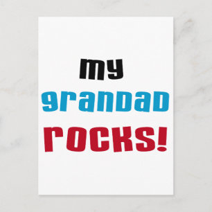 My Grandad Rocks T-shirts and Gifts Postcard