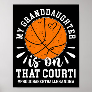 My Granddaughter Bysketbyll Grandma Of A Bysketbyl Poster
