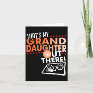 My Granddaughter - Bysketbyll Grandpa And Grandma Card