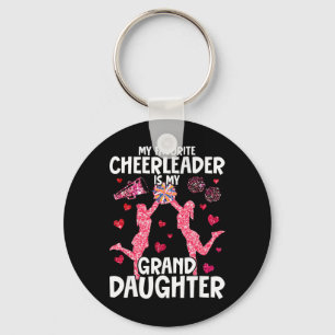 My Granddaughter Cheer Grandma Cheerleading Grandm Key Ring