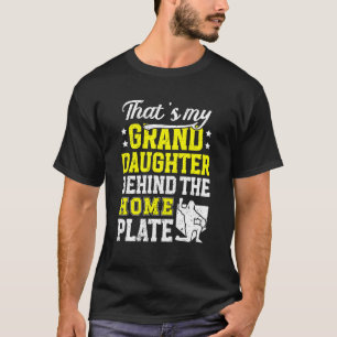 My Granddaughter Grandma Of A Softball Catcher Gra T-Shirt