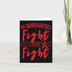 My Granddaughter's Fight Is My Fight Blood Cancer Card