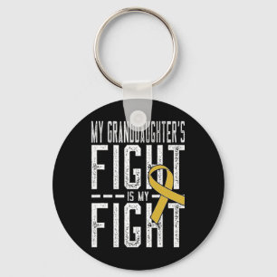 My Granddaughter's Fight Is My Fight Childhood Can Key Ring