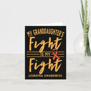 My Granddaughter's Fight Is My Fight Leukaemia Awa Card