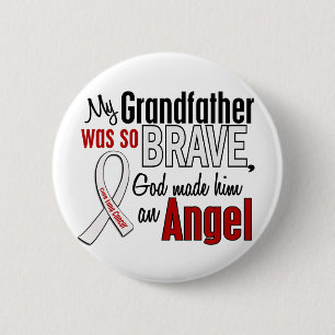 My Grandfather Is An Angel Lung Cancer 6 Cm Round Badge