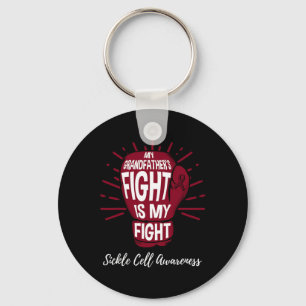 My Grandfathers Fight Is My Fight Sickle Cell Awar Key Ring