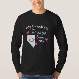 My Grandkids in Nevada Love Me Hearts T-Shirt