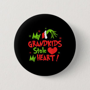 My Grandkids Stole Funny My Heart Matching 6 Cm Round Badge