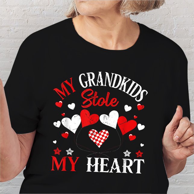 My Grandkids Stole My Heart Valentine's Day  T-Shirt (Creator Uploaded)