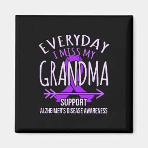 My Grandma Alzheimerheimer's Disease Awareness Rib Magnet