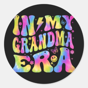 My Grandma Era Funny Mum Family Matching Mothers D Classic Round Sticker