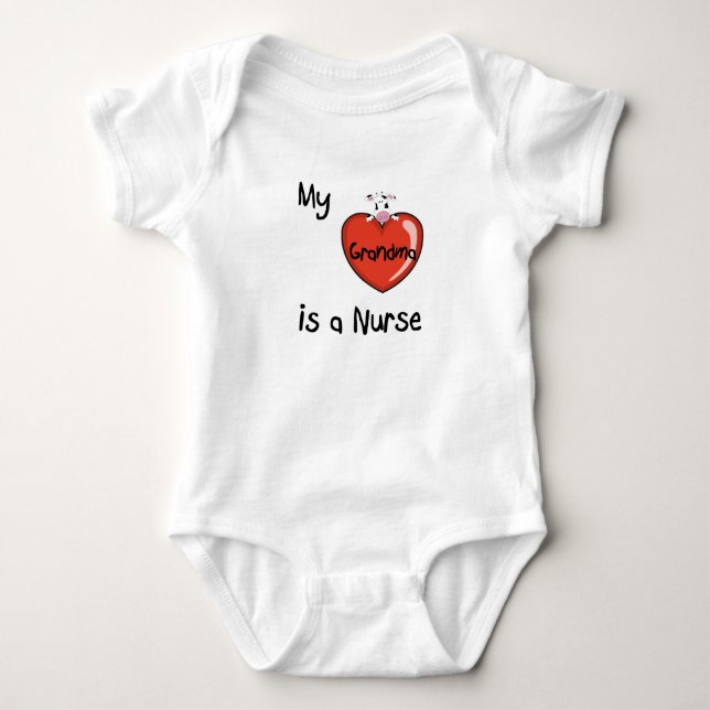 My Grandma is a Nurse Baby Bodysuit (Front)
