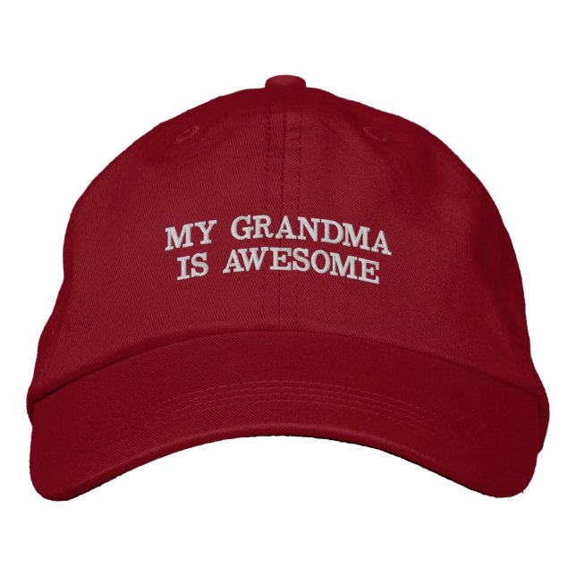 My Grandma Is Awesome Funny Parody Hat (Front)