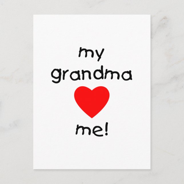 my grandma loves me postcard (Front)