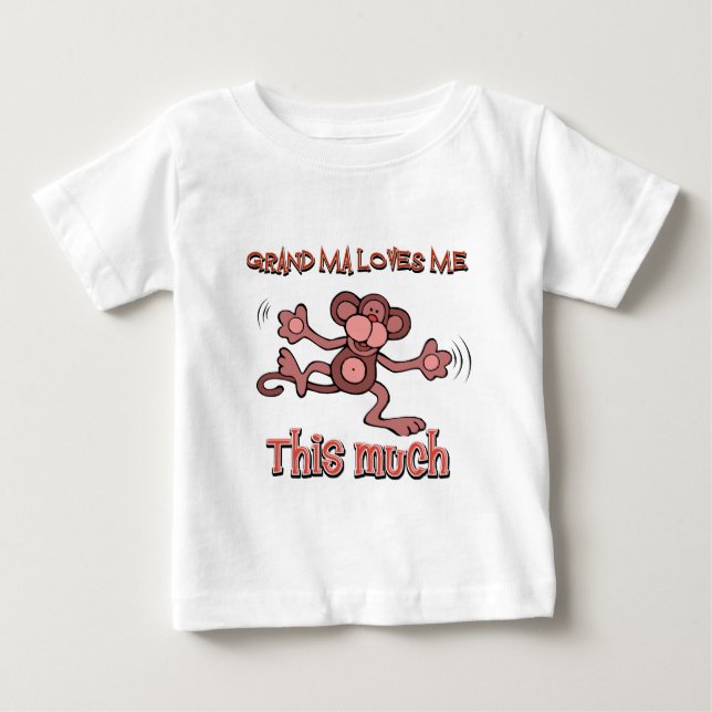 My grandma loves me this much baby T-Shirt (Front)