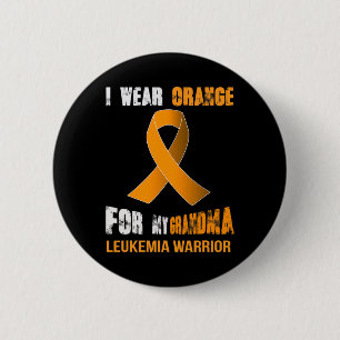 My Grandma - My Leukaemia Warrior  6 Cm Round Badge