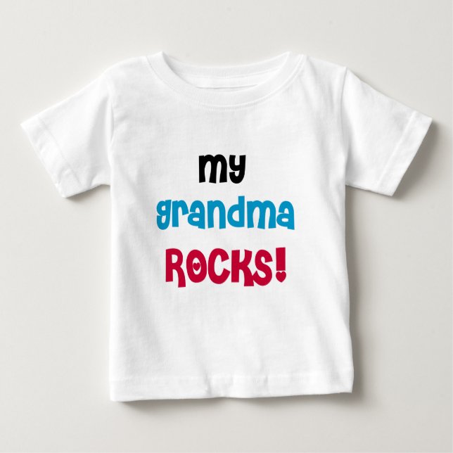 My Grandma Rocks Baby T-Shirt (Front)