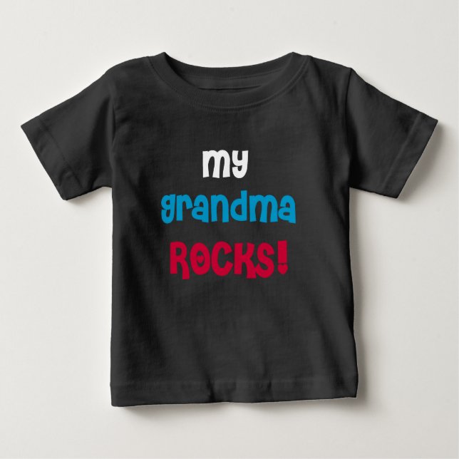 My Grandma Rocks Baby T-Shirt (Front)