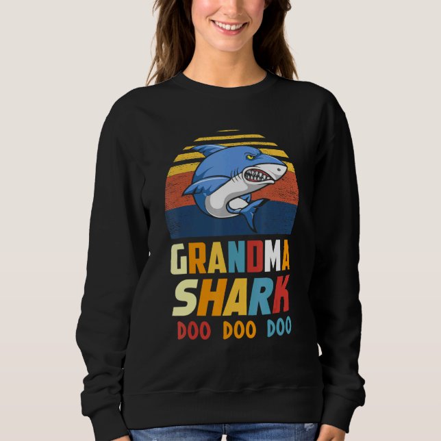My Grandma Shark Doo Doo Doo Grandma Shark Sweatshirt (Front)