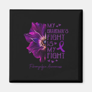 My Grandmas Fight Is My Fight Anemone Fibromyalgia Magnet