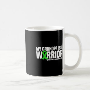 My Grandpa Is A Warrior Lymphoma Cancer Awareness Coffee Mug
