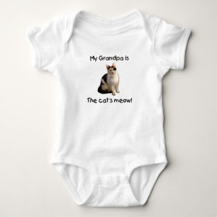 My Grandpa is the cat's meow Baby Bodysuit