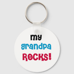 My Grandpa Rocks Tshirts and Gifts Key Ring