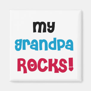 My Grandpa Rocks Tshirts and Gifts Magnet