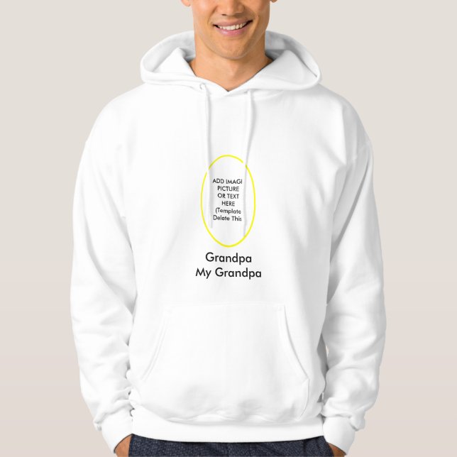 My Grandpa The MUSEUM Zazzle Gifts Add Picture Hoodie (Front)