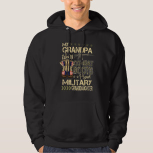 My Grandpa Wears Combat Boots  Proud Military Gran Hoodie