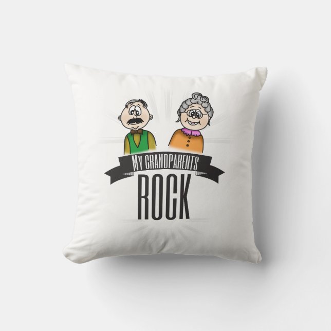 My Grandparents Rock Cushion (Front)