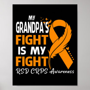 My Grandpa's Fight Is My Fight Rsd Crps Awareness Poster